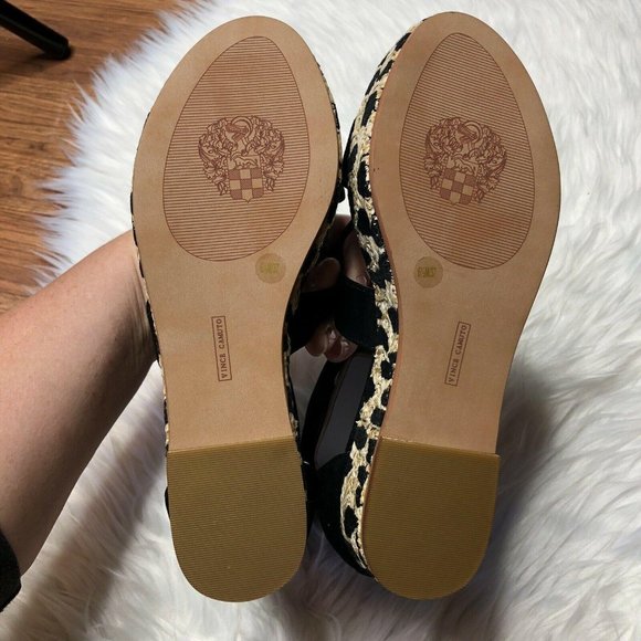 NWT Vince Camuto Espadrille Platform Sandals Black - Picture 8 of 10